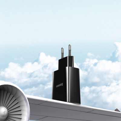 Зарядное устройство BASEUS Speed Mini Dual U Travel 2*USB + Кабель USB-Lightning, 2.1A, 10.5W, белый Зарядное устройство BASEUS Speed Mini Dual U Travel 2*USB + Кабель USB-Lightning, 2.1A, 10.5W, белый