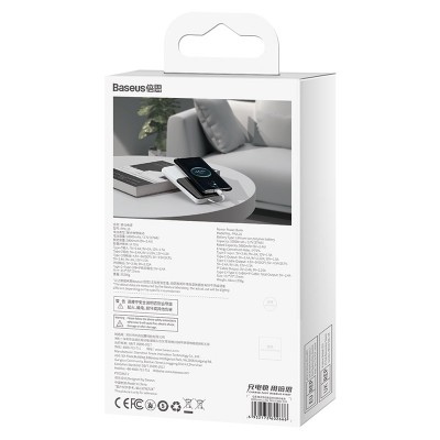 Портативный аккумулятор BASEUS Elf Digital Display 22.5W, 2.4A, 10000 мА⋅ч, белый Портативный аккумулятор BASEUS Elf Digital Display 22.5W, 2.4A, 10000 мА⋅ч, белый