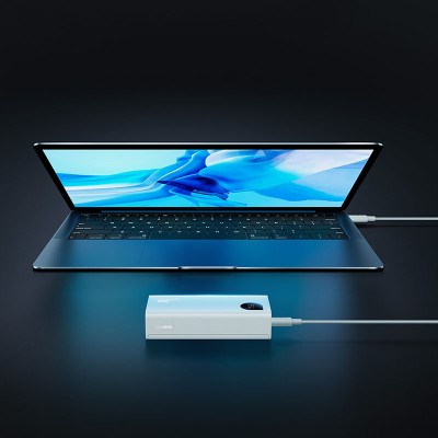 Портативный аккумулятор BASEUS Adaman2 Digital Display Fast Charge 30W OS, 3A, 10000 мА⋅ч, белый, быстрая зарядка, диспл Портативный аккумулятор BASEUS Adaman2 Digital Display Fast Charge 30W OS, 3A, 10000 мА⋅ч, белый, быстрая зарядка, диспл