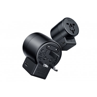 Зарядное устройство BASEUS Rotation Type 2*USB, 2.4A, черный, 4 класса, вращение на 360 Зарядное устройство BASEUS Rotation Type 2*USB, 2.4A, черный, 4 класса, вращение на 360