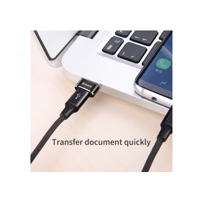 Переходник/Адаптер BASEUS Male OTG, USB - Type-C, 5А, черный Переходник/Адаптер BASEUS Male OTG, USB - Type-C, 5А, черный