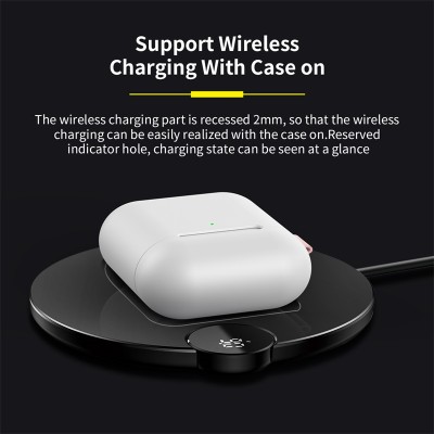 Чехол BASEUS Woven Label Hook для Airpods 1/2, серый, с карабином Чехол BASEUS Woven Label Hook для Airpods 1/2, серый, с карабином