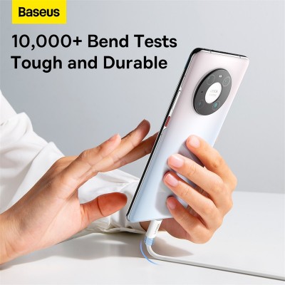 Кабель USB BASEUS Superior Series (SUPERVOOC) Fast Charging, USB - Type-C, 65W, 2 м, белый Кабель USB BASEUS Superior Series (SUPERVOOC) Fast Charging, USB - Type-C, 65W, 2 м, белый