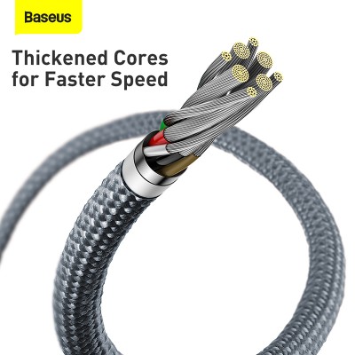 Кабель USB-C BASEUS Dynamic Series Fast Charging, Type-C - Lightning, 20W, 2 м, серый шифер Кабель USB-C BASEUS Dynamic Series Fast Charging, Type-C - Lightning, 20W, 2 м, серый шифер
