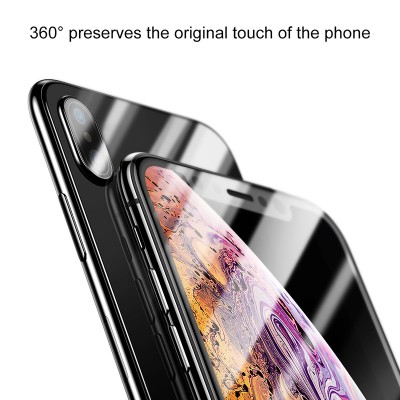 Защитное стекло BASEUS SGAPIPH58-TZ01 для iPhone XS, Комплект, прозрачный+черная рамка Защитное стекло BASEUS SGAPIPH58-TZ01 для iPhone XS, Комплект, прозрачный+черная рамка