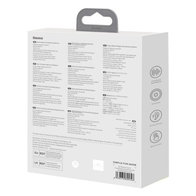 Беспроводные наушники BASEUS Encok W3, Bluetooth, 37 мАч, фиолетовый Беспроводные наушники BASEUS Encok W3, Bluetooth, 37 мАч, фиолетовый