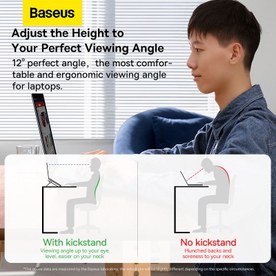 Подставка для ноутбука BASEUS Slim Laptop Kickstand, серый Подставка для ноутбука BASEUS Slim Laptop Kickstand, серый