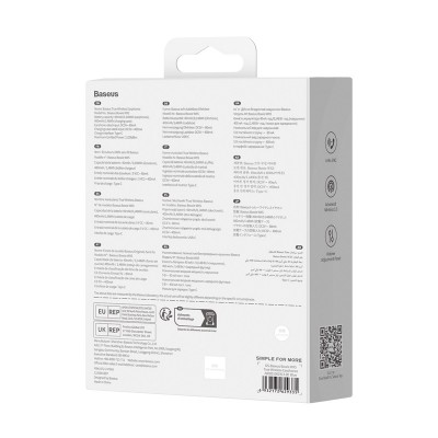 Беспроводные наушники BASEUS WX5(Overseas Edition), Bluetooth, голубой Беспроводные наушники BASEUS WX5(Overseas Edition), Bluetooth, голубой