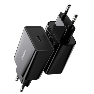 Зарядное устройство BASEUS Speed Mini USB-C, 3A, черный, 20W Зарядное устройство BASEUS Speed Mini USB-C, 3A, черный, 20W