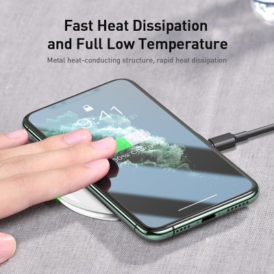 Беспроводное зарядное устройство BASEUS Simple, 2A, 15W, белый, для Type-C Беспроводное зарядное устройство BASEUS Simple, 2A, 15W, белый, для Type-C