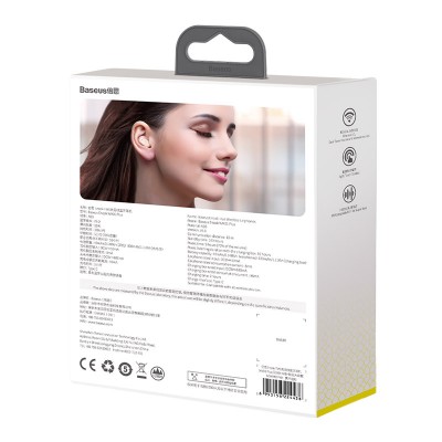 Беспроводные наушники BASEUS Encok WM01 Plus, Bluetooth, 40 мАч, розовый Беспроводные наушники BASEUS Encok WM01 Plus, Bluetooth, 40 мАч, розовый