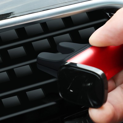 Автомобильный держатель BASEUS Steel Cannon Air Outlet, красный, на воздуховод Автомобильный держатель BASEUS Steel Cannon Air Outlet, красный, на воздуховод