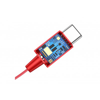 Проводные наушники BASEUS C16 Encok Wire, Type-C, красный Проводные наушники BASEUS C16 Encok Wire, Type-C, красный