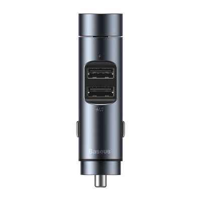 FM - Трансмиттер BASEUS Energy Column, 2*USB, 3.1A, серый, с дисплеем FM - Трансмиттер BASEUS Energy Column, 2*USB, 3.1A, серый, с дисплеем