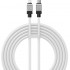 Кабель USB-C BASEUS CoolPlay Series Fast Charging, Type-C - Lightning, 20W, 2 м, белый Кабель USB-C BASEUS CoolPlay Series Fast Charging, Type-C - Lightning, 20W, 2 м, белый