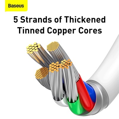 Кабель USB-C BASEUS Superior Series Fast Charging, Type-C - Lightning, 20W, 1.5 м, белый Кабель USB-C BASEUS Superior Series Fast Charging, Type-C - Lightning, 20W, 1.5 м, белый