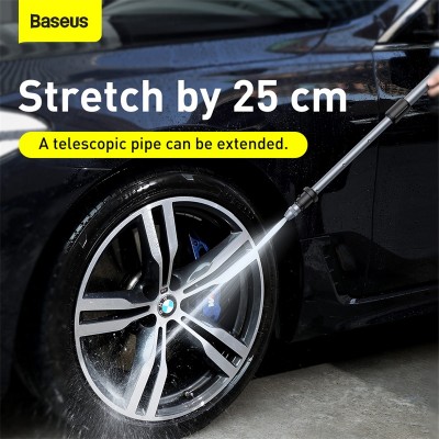 Пистолет для автомойки BASEUS Clean Guard 15m, черный Пистолет для автомойки BASEUS Clean Guard 15m, черный