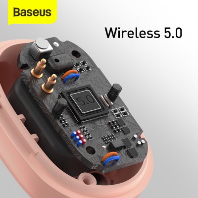 Беспроводные наушники BASEUS Encok WM01 Plus, Bluetooth, 40 мАч, розовый Беспроводные наушники BASEUS Encok WM01 Plus, Bluetooth, 40 мАч, розовый