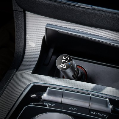 FM - Трансмиттер BASEUS Energy Column, 2*USB, 3.1A, серый, с дисплеем FM - Трансмиттер BASEUS Energy Column, 2*USB, 3.1A, серый, с дисплеем