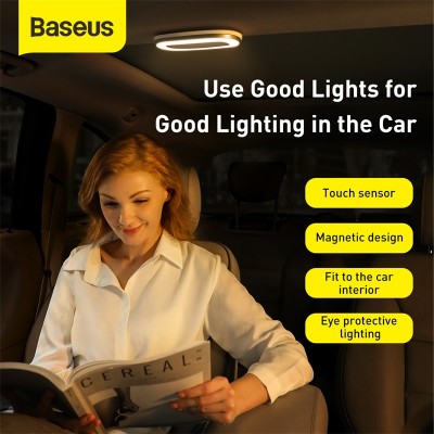 Автомобильная лампа BASEUS Bright car reading ligh, 400 мАч, белый Автомобильная лампа BASEUS Bright car reading ligh, 400 мАч, белый