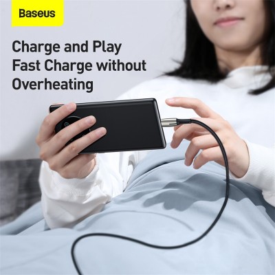 Кабель USB BASEUS Water Drop-shaped Lamp SuperCharge, USB - Type-C, 6A, 2 м, черный Кабель USB BASEUS Water Drop-shaped Lamp SuperCharge, USB - Type-C, 6A, 2 м, черный