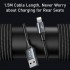 Кабель USB BASEUS Special Data Cable for Backseat (USB to iP+Dual USB), 3A, черный Кабель USB BASEUS Special Data Cable for Backseat (USB to iP+Dual USB), 3A, черный