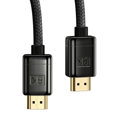 Кабель HDMI BASEUS High Definition (Zinc alloy), HDMI 8K- HDMI 8K, 1 м, черный Кабель HDMI BASEUS High Definition (Zinc alloy), HDMI 8K- HDMI 8K, 1 м, черный