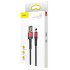 Кабель USB BASEUS Cafule, USB - Lightning, 2.4А, 1 м, красный+черный, special edition Кабель USB BASEUS Cafule, USB - Lightning, 2.4А, 1 м, красный+черный, special edition