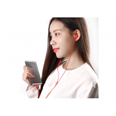 Проводные наушники BASEUS C16 Encok Wire, Type-C, красный Проводные наушники BASEUS C16 Encok Wire, Type-C, красный
