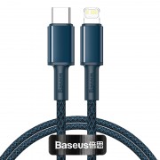Кабель USB-C BASEUS High Density Braided, Type-C - Lightning, 20W, 1 м, синий