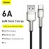 Кабель USB BASEUS Cafule Series Metal, USB - Type-C, 6A, 66W, 1 м, черный Кабель USB BASEUS Cafule Series Metal, USB - Type-C, 6A, 66W, 1 м, черный