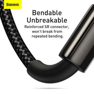 Кабель USB BASEUS Tungsten Gold One-for-three, USB - MicroUSB+Type-C+Lightning, 3.5A, 1.5 м, черный Кабель USB BASEUS Tungsten Gold One-for-three, USB - MicroUSB+Type-C+Lightning, 3.5A, 1.5 м, черный