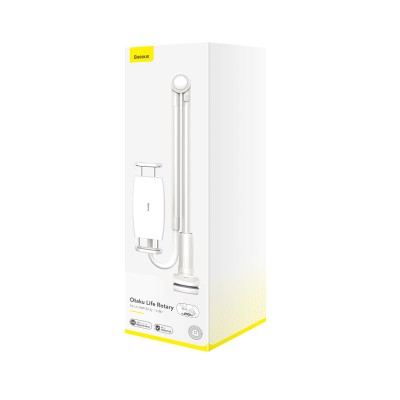 Настольный держатель BASEUS Otaku Life Rotary Adjustment Pro, серебристый Настольный держатель BASEUS Otaku Life Rotary Adjustment Pro, серебристый