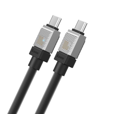 Кабель USB-C BASEUS CoolPlay Series Fast Charging, Type-C - Type-C, 100W, 1 м, черный Кабель USB-C BASEUS CoolPlay Series Fast Charging, Type-C - Type-C, 100W, 1 м, черный