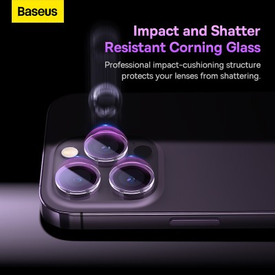 Защитное стекло BASEUS на заднюю камеру для iPhone 14 Pro/14 Pro Max 6.7 Защитное стекло BASEUS на заднюю камеру для iPhone 14 Pro/14 Pro Max 6.7