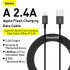 Кабель USB BASEUS Superior Series Fast Charging, USB - Lightning, 2.4А, 1 м, черный Кабель USB BASEUS Superior Series Fast Charging, USB - Lightning, 2.4А, 1 м, черный