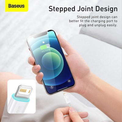 Кабель USB BASEUS Dynamic Series Fast Charging, USB - Lightning, 2.4А, 1 м, белый Кабель USB BASEUS Dynamic Series Fast Charging, USB - Lightning, 2.4А, 1 м, белый