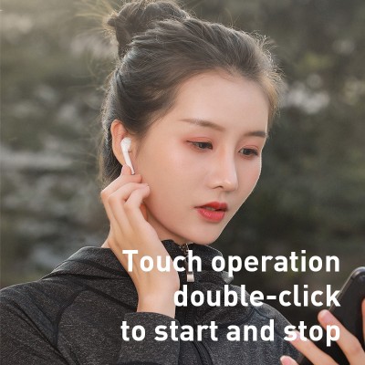 Беспроводные наушники BASEUS W04 Pro Encok True, Bluetooth, 37 мАч, белый Беспроводные наушники BASEUS W04 Pro Encok True, Bluetooth, 37 мАч, белый