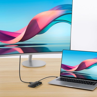 Переходник/Адаптер BASEUS Lite Series 6-Port, Разветвитель, Type-C - 2*USB3.0+HDMI+PD+SD/TF, черный Переходник/Адаптер BASEUS Lite Series 6-Port, Разветвитель, Type-C - 2*USB3.0+HDMI+PD+SD/TF, черный