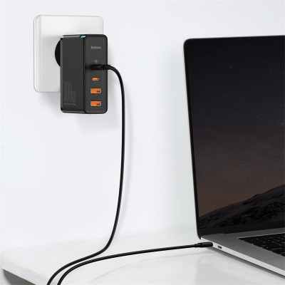 Зарядное устройство BASEUS GaN2 Pro Quick Charger 2*USB+2*USB-C, 5A, 100W, черный Зарядное устройство BASEUS GaN2 Pro Quick Charger 2*USB+2*USB-C, 5A, 100W, черный
