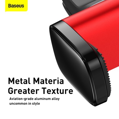 Автомобильный держатель BASEUS Steel Cannon Air Outlet, красный, на воздуховод Автомобильный держатель BASEUS Steel Cannon Air Outlet, красный, на воздуховод
