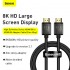 Кабель HDMI BASEUS High Definition (Zinc alloy), HDMI 8K- HDMI 8K, 1 м, черный Кабель HDMI BASEUS High Definition (Zinc alloy), HDMI 8K- HDMI 8K, 1 м, черный