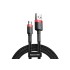 Кабель USB BASEUS Cafule, USB - MicroUSB, 1.5А, 2 м, красный+черный Кабель USB BASEUS Cafule, USB - MicroUSB, 1.5А, 2 м, красный+черный