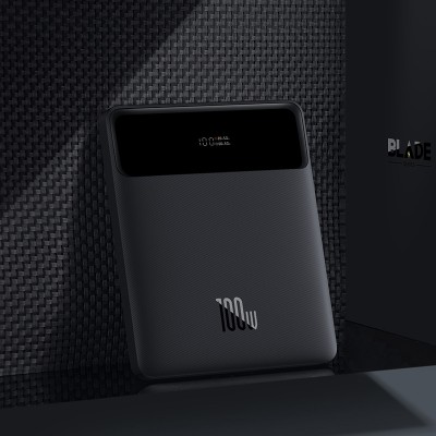 Портативный аккумулятор BASEUS Blade Power Digital Display Fast Charging 100W, 5A, 20000 мА⋅ч, черный, с дисплеем Портативный аккумулятор BASEUS Blade Power Digital Display Fast Charging 100W, 5A, 20000 мА⋅ч, черный, с дисплеем