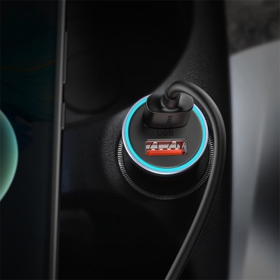 Автомобильное зарядное устройство BASEUS Golden Contactor Max Dual, 2*USB, 8A, 60W, темно-серый Автомобильное зарядное устройство BASEUS Golden Contactor Max Dual, 2*USB, 8A, 60W, темно-серый