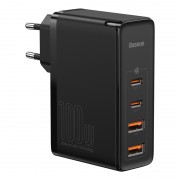 Зарядное устройство BASEUS GaN2 Pro Quick Charger 2*USB+2*USB-C, 5A, 100W, черный