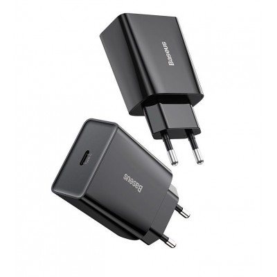 Зарядное устройство BASEUS Speed Mini USB-C, 3A, черный, 20W Зарядное устройство BASEUS Speed Mini USB-C, 3A, черный, 20W