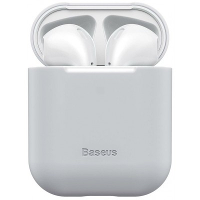 Чехол BASEUS Ultrathin для Airpods 1/2, серый Чехол BASEUS Ultrathin для Airpods 1/2, серый