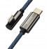 Кабель USB-C BASEUS Legend Series Elbow, Type-C - Lightning, 20W, 2 м, синий Кабель USB-C BASEUS Legend Series Elbow, Type-C - Lightning, 20W, 2 м, синий