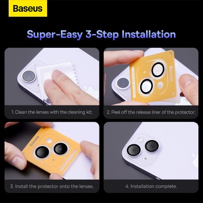 Защитное стекло BASEUS на заднюю камеру для iPhone 14/14 Plus 6.7 Защитное стекло BASEUS на заднюю камеру для iPhone 14/14 Plus 6.7